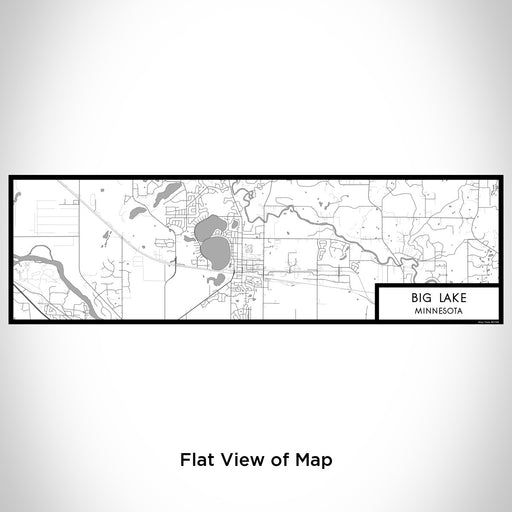 Flat View of Map Custom Big Lake Minnesota Map Enamel Mug in Classic