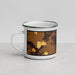 Left View Custom Big Lake Minnesota Map Enamel Mug in Ember