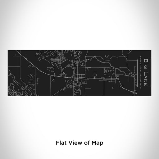 Rendered View of Big Lake Minnesota Map Engraving on 10oz Stainless Steel Insulated Cup with Sliding Lid in Black