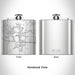 Rendered View of Big Lake Minnesota Map Engraving on 6oz Stainless Steel Flask