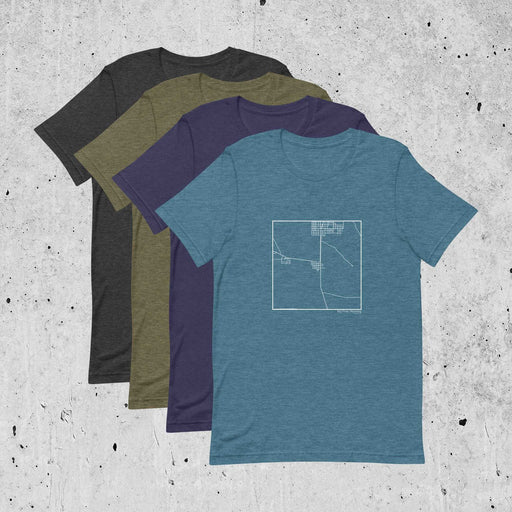 Big Piney Wyoming  Map Unisex T-Shirts in Multiple Colors