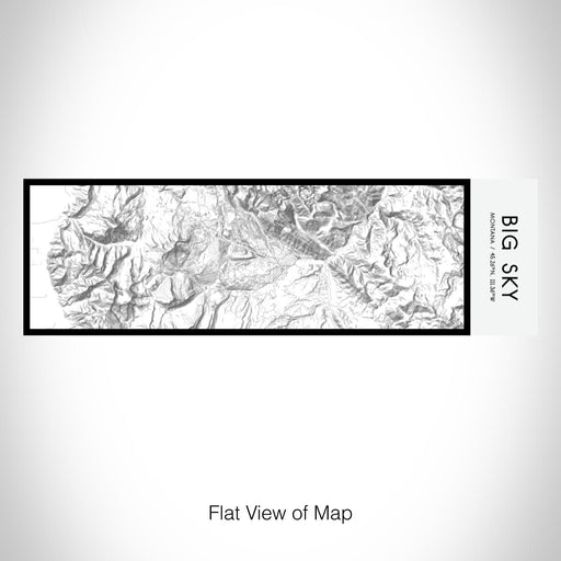 Rendered View of Big Sky Montana Map on 10oz Stainless Steel Insulated Cup in Classic with Sliding Lid