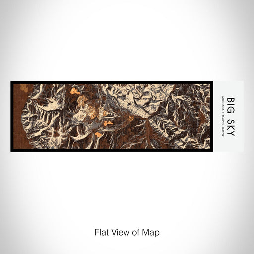 Rendered View of Big Sky Montana Map on 10oz Stainless Steel Insulated Cup in Ember with Sliding Lid