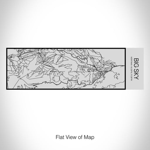 Rendered View of Big Sky Montana Map on 10oz Stainless Steel Insulated Cup with Sipping Lid