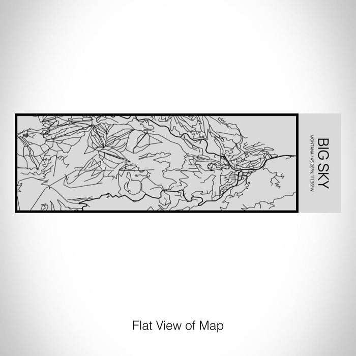 Rendered View of Big Sky Montana Map on 10oz Stainless Steel Insulated Cup with Sipping Lid