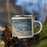 Right View Custom Biloxi Mississippi Map Enamel Mug in Afternoon on Grass With Trees in Background