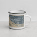 Right View Custom Biloxi Mississippi Map Enamel Mug in Afternoon