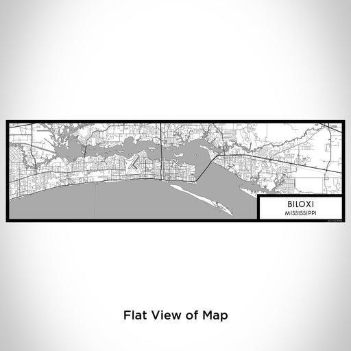 Flat View of Map Custom Biloxi Mississippi Map Enamel Mug in Classic