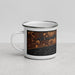 Left View Custom Biloxi Mississippi Map Enamel Mug in Ember