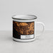 Right View Custom Biloxi Mississippi Map Enamel Mug in Ember