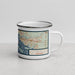 Right View Custom Biloxi Mississippi Map Enamel Mug in Woodblock