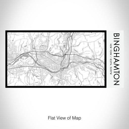 Rendered View of Binghamton New York Map on 17oz Stainless Steel Insulated Bottle with printed classic style map