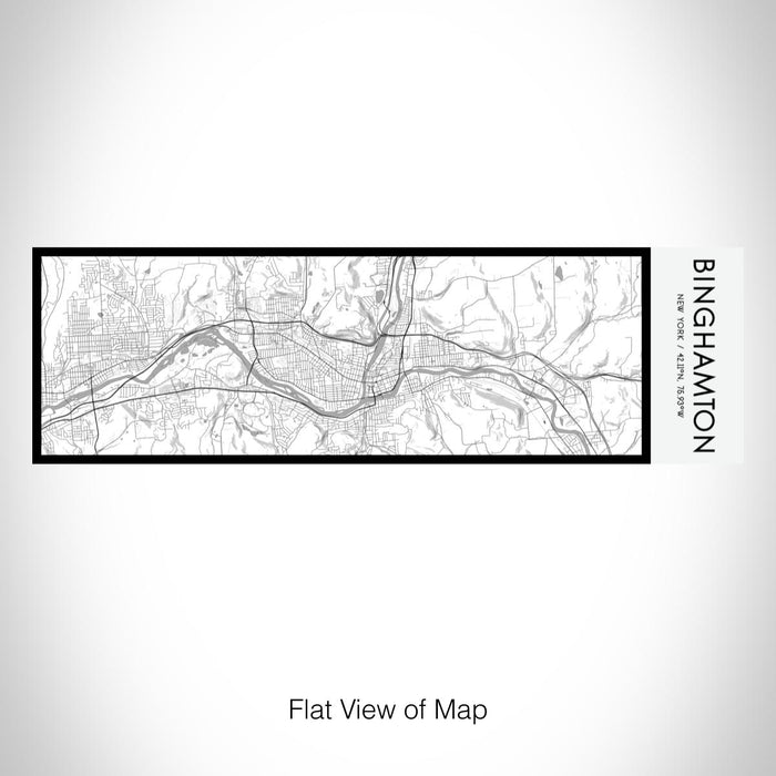 Rendered View of Binghamton New York Map on 10oz Stainless Steel Insulated Cup in Classic with Sliding Lid