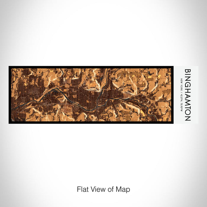 Rendered View of Binghamton New York Map on 10oz Stainless Steel Insulated Cup in Ember with Sliding Lid