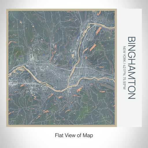 Rendered View of Binghamton New York Map on 17oz Stainless Steel Insulated Tumbler in Afternoon Map Style