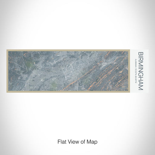 Rendered View of Birmingham Alabama Map on 10oz Stainless Steel Insulated Cup in Afternoon with Sliding Lid