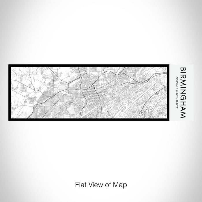 Rendered View of Birmingham Alabama Map on 10oz Stainless Steel Insulated Cup in Classic with Sliding Lid