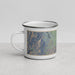 Left View Custom Bishop California Map Enamel Mug in Afternoon