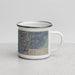 Right View Custom Bishop California Map Enamel Mug in Afternoon