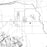 Bishop California Map Print in Classic Style Zoomed In Close Up Showing Details