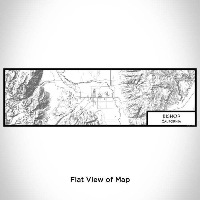 Flat View of Map Custom Bishop California Map Enamel Mug in Classic