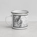 Left View Custom Bishop California Map Enamel Mug in Classic
