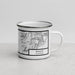 Right View Custom Bishop California Map Enamel Mug in Classic