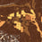 Bishop California Map Print in Ember Style Zoomed In Close Up Showing Details