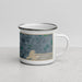 Right View Custom Blackfoot Idaho Map Enamel Mug in Afternoon