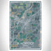 Blackfoot Idaho Map Print Portrait Orientation in Afternoon Style With Shaded Background