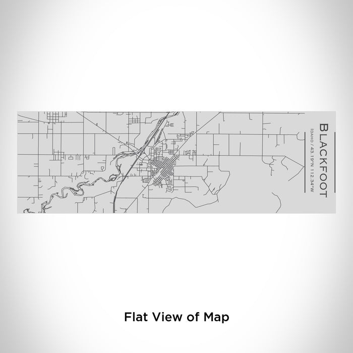 Rendered View of Blackfoot Idaho Map Engraving on 10oz Stainless Steel Insulated Cup with Sipping Lid