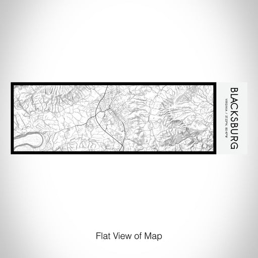 Rendered View of Blacksburg Virginia Map on 10oz Stainless Steel Insulated Cup in Classic with Sliding Lid
