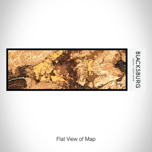 Rendered View of Blacksburg Virginia Map on 10oz Stainless Steel Insulated Cup in Ember with Sliding Lid