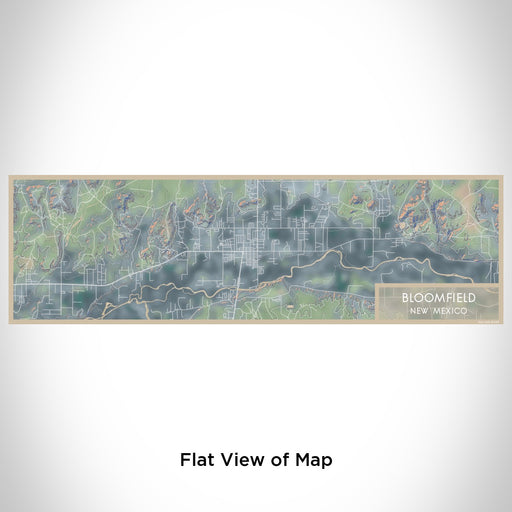 Flat View of Map Custom Bloomfield New Mexico Map Enamel Mug in Afternoon