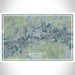 Bloomfield New Mexico Map Print Landscape Orientation in Afternoon Style With Shaded Background