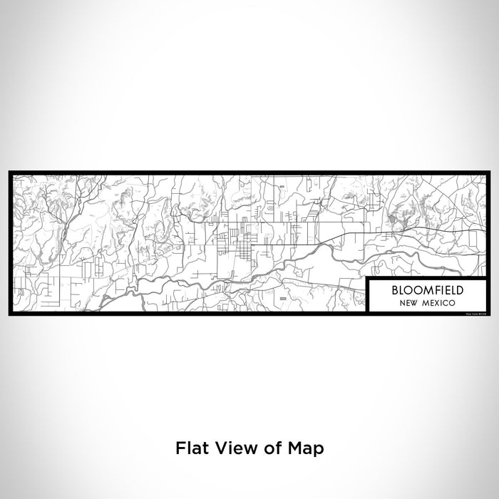 Flat View of Map Custom Bloomfield New Mexico Map Enamel Mug in Classic