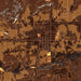 Bloomfield New Mexico Map Print in Ember Style Zoomed In Close Up Showing Details