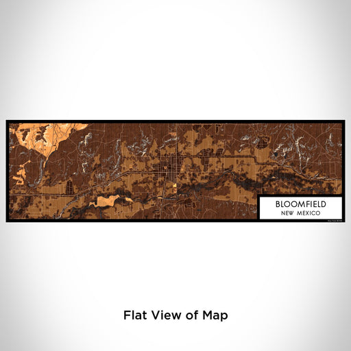 Flat View of Map Custom Bloomfield New Mexico Map Enamel Mug in Ember