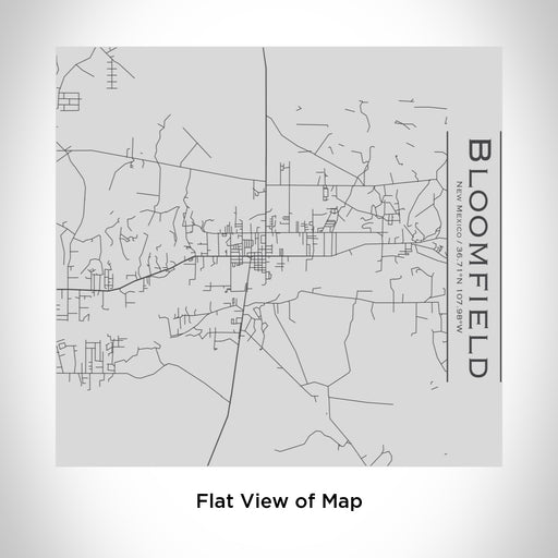 Rendered View of Bloomfield New Mexico Map Engraving on 17oz Stainless Steel Insulated Tumbler