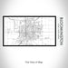 Rendered View of Bloomington Illinois Map on 17oz Stainless Steel Insulated Bottle with printed classic style map
