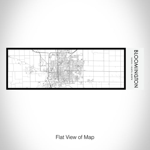 Rendered View of Bloomington Illinois Map on 10oz Stainless Steel Insulated Cup in Classic with Sliding Lid