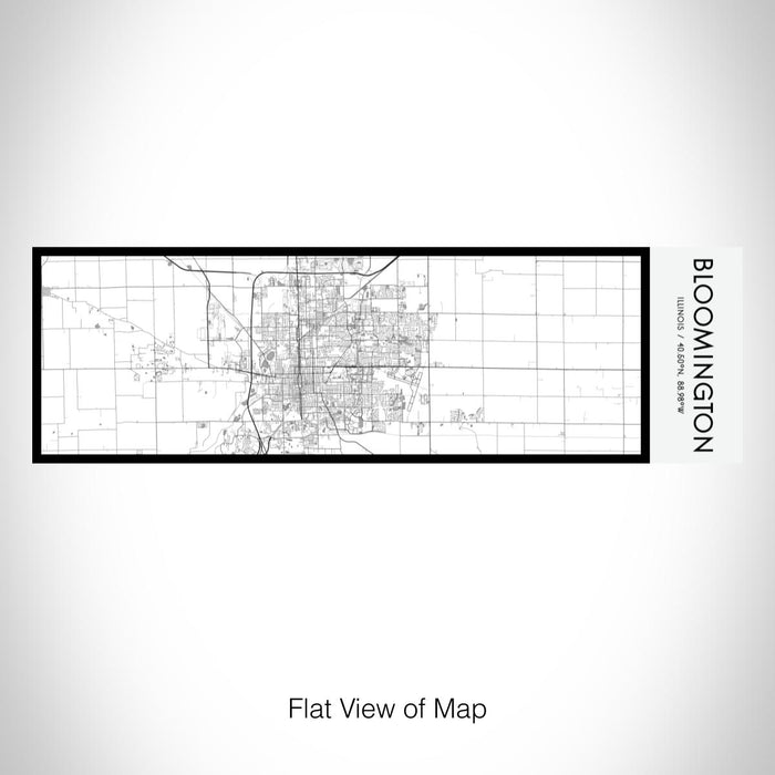 Rendered View of Bloomington Illinois Map on 10oz Stainless Steel Insulated Cup in Classic with Sliding Lid