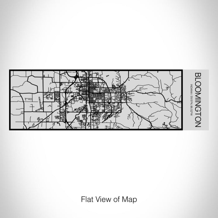 Rendered View of Bloomington Indiana Map on 10oz Stainless Steel Insulated Cup with Sipping Lid
