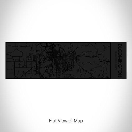 Rendered View of Bloomington Indiana Map on 10oz Stainless Steel Insulated Cup in Matte Black with Sliding Lid