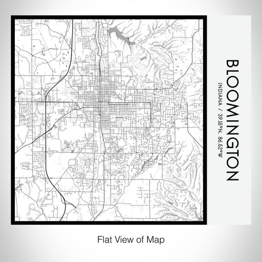 Rendered View of Bloomington Indiana Map on 17oz Stainless Steel Insulated Tumbler in Classic Map Style