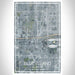 Blue Island Illinois Map Print Portrait Orientation in Afternoon Style With Shaded Background