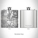 Rendered View of Blue Island Illinois Map on 6oz Stainless Steel Flask