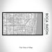 Rendered View of Boca Raton Florida Map on 17oz Stainless Steel Insulated Bottle with printed classic style map