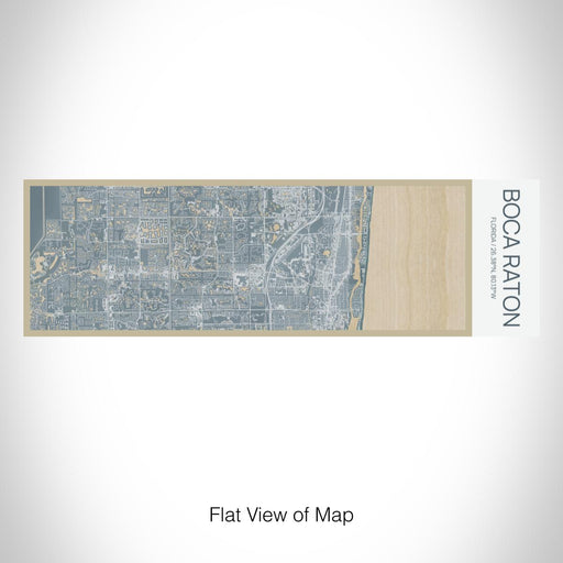 Rendered View of Boca Raton Florida Map on 10oz Stainless Steel Insulated Cup in Afternoon with Sliding Lid