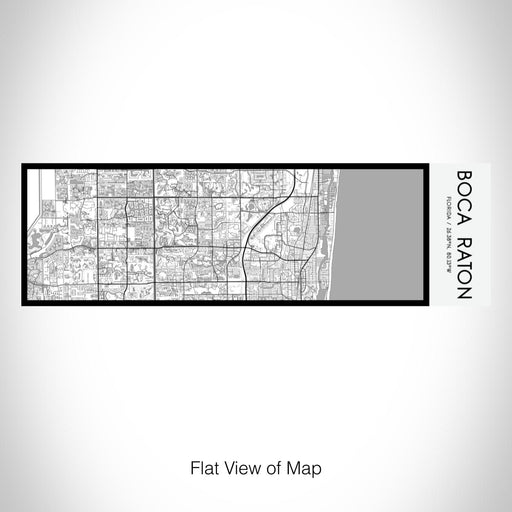 Rendered View of Boca Raton Florida Map on 10oz Stainless Steel Insulated Cup in Classic with Sliding Lid